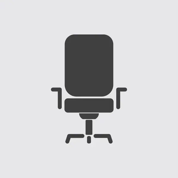 Ilustración de icono de silla de oficina — Vector de stock