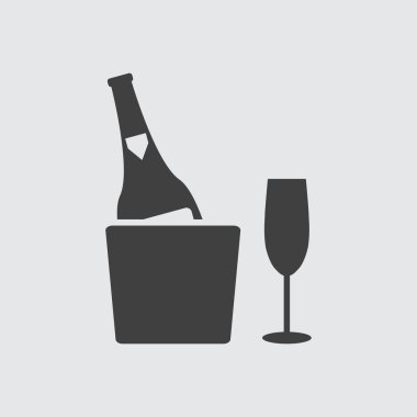 Şampanya simge tasarlamak