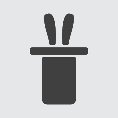 Şapka simge tasarlamak tavşan