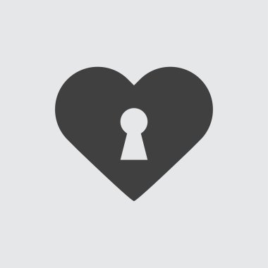 Kalp kilit simge tasarlamak