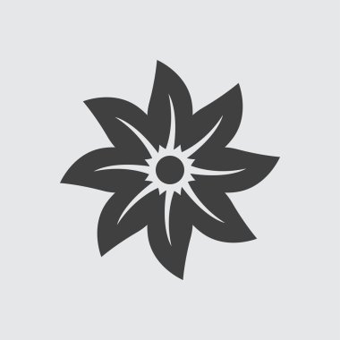 çiçek simgesi illüstrasyon