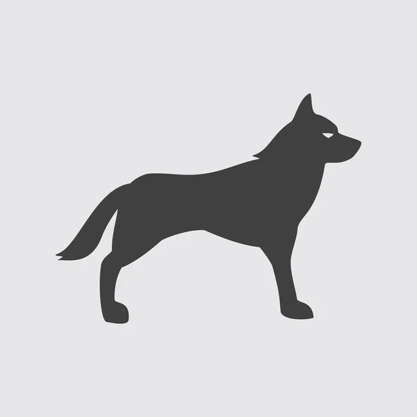 Icono de lobo ilustración — Vector de stock