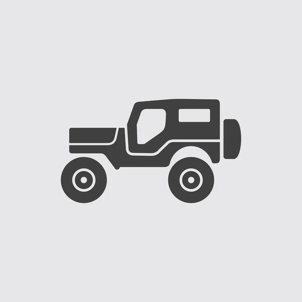 Illustration mit Jeep-Symbol — Stockvektor