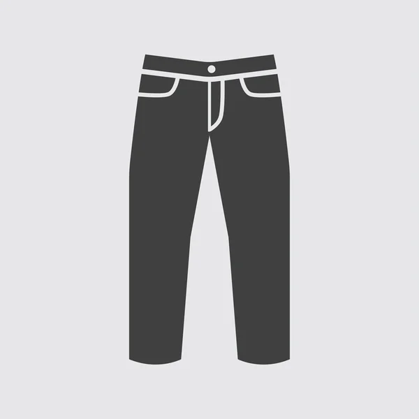Ilustração do ícone de jeans — Vetor de Stock