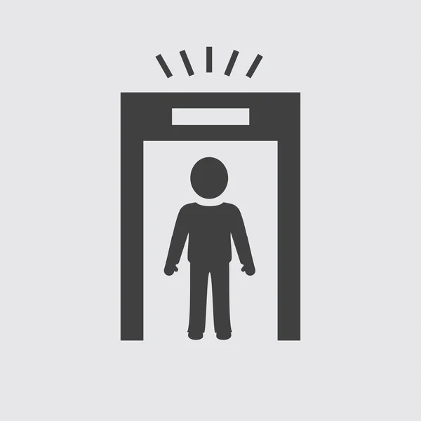 Человек в иконке лифта — стоковый вектор