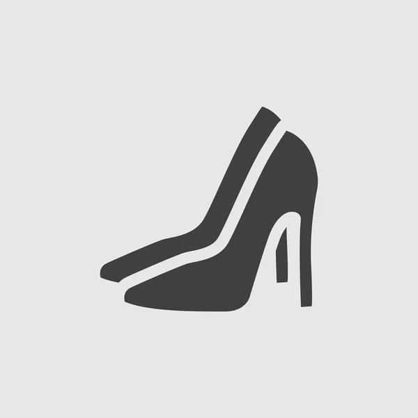 Illustration icône de chaussure à talons hauts — Image vectorielle