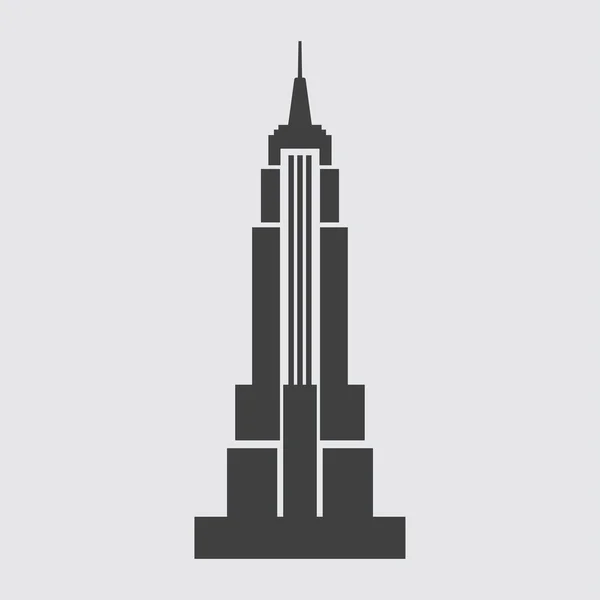 Empire State Building ikon illusztráció Jogdíjmentes Stock Illusztrációk