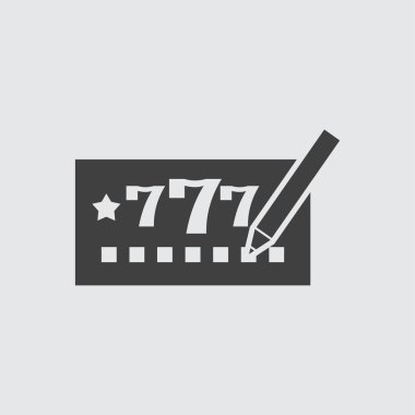 Piyango Bilet simge tasarlamak