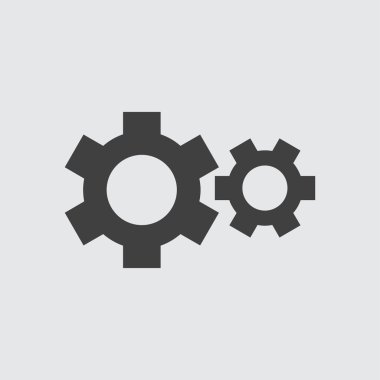 dişli simgesini illüstrasyon