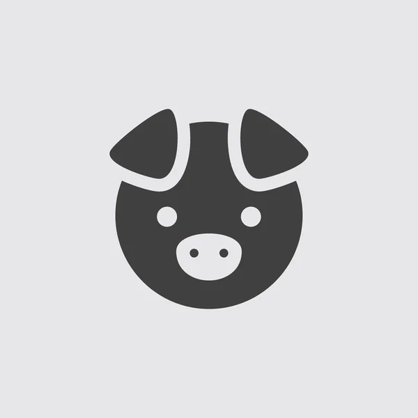 Świnia ikona ilustracja — Wektor stockowy
