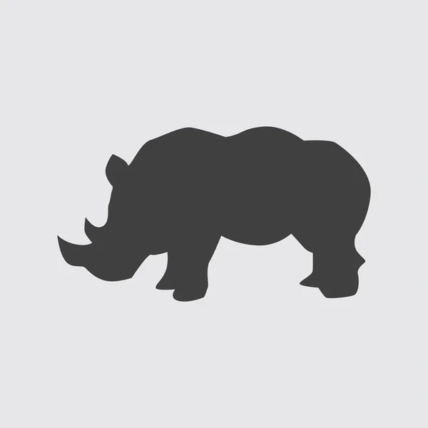 Illustration des Nashorn-Symbols — Stockvektor