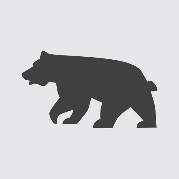 Bear icon illustration — Stock Vector