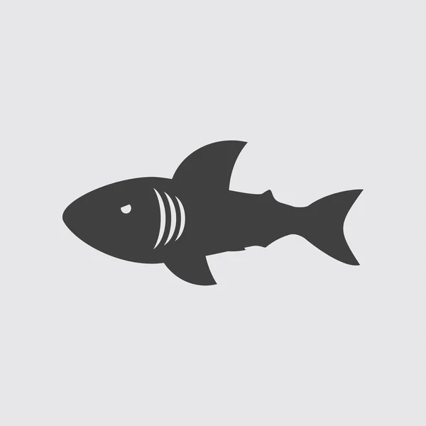 Shark icon illustration — Stock Vector