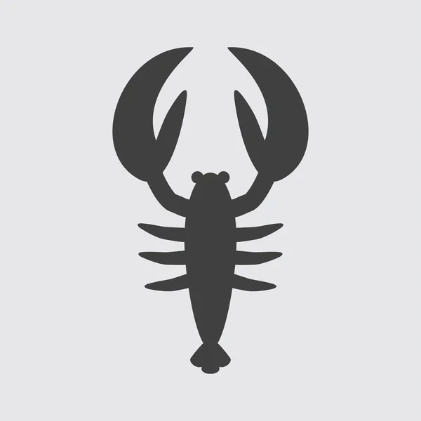 Lobster icon illustration — Stock Vector