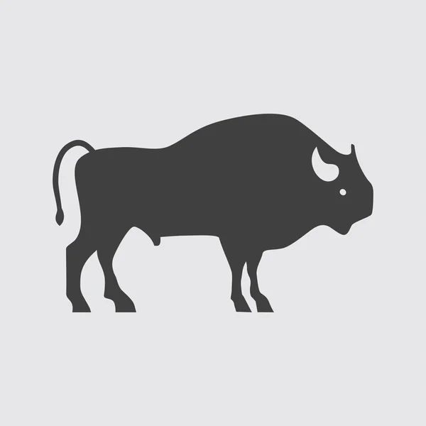 Ilustração do ícone de búfalo — Vetor de Stock