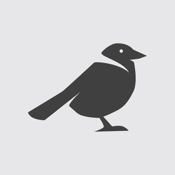 Crow pictogram illustratie — Stockvector