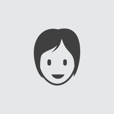 Kadın saç modeli simge tasarlamak