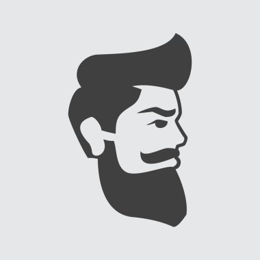 Sakal simge tasarlamak olan adam