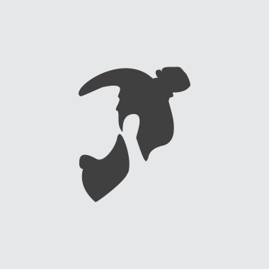 Sakal simge tasarlamak olan adam