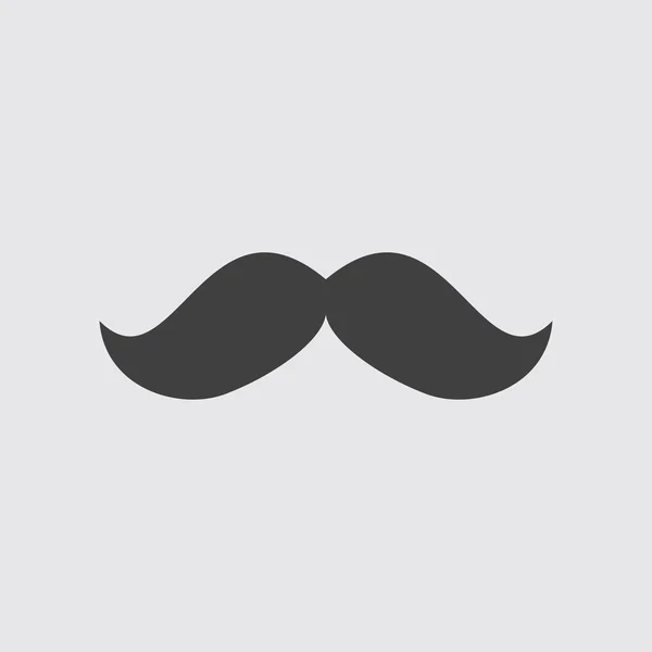 Ilustración del icono del bigote — Vector de stock
