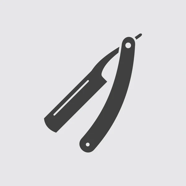 Friseur Rasiermesser Ikone Illustration — Stockvektor