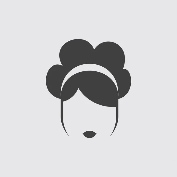 Ícone de ícone penteado ilustração — Vetor de Stock