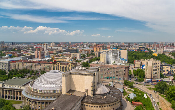 Новосибирск вид с крыши

