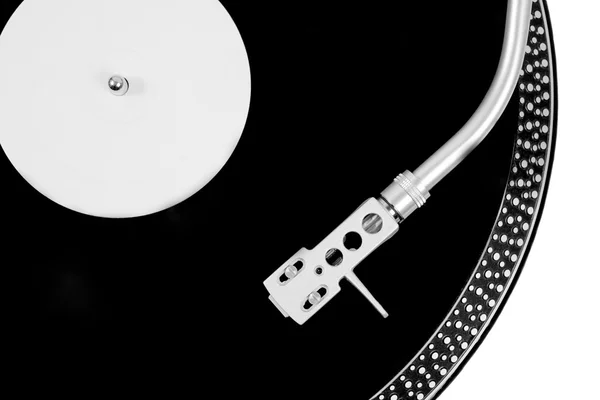 Turntable needle on a white plate — Stock Photo, Image