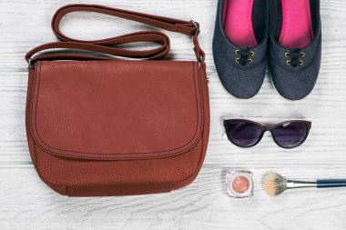 Kadın stil aksesuar arka plan