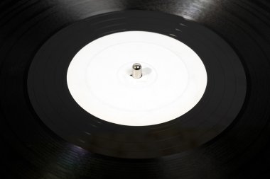 Beyaz analog vinil disk