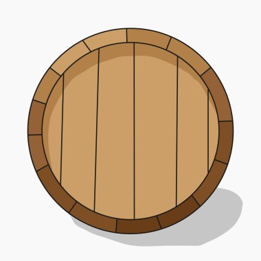 varil üzerinde beyaz izole