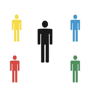 Adam simgesi. Ayarla