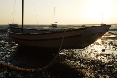 Zaman gelgit dışarı tekne Tethered