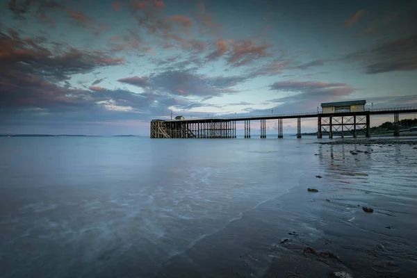 Gün Batımında Penarth Rıhtımı — Stok fotoğraf