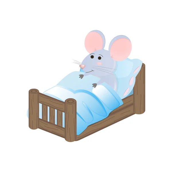 Carino Cartoon Mouse — Vettoriale Stock