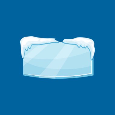 Kar donmuş buz sarkıtı dikdörtgen pankarlı sürüklenme vektörü