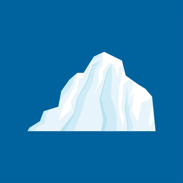 Iceberg vetor ilustração isolado no fundo branco em um desenho animado estilo plano. —  Vetores de Stock