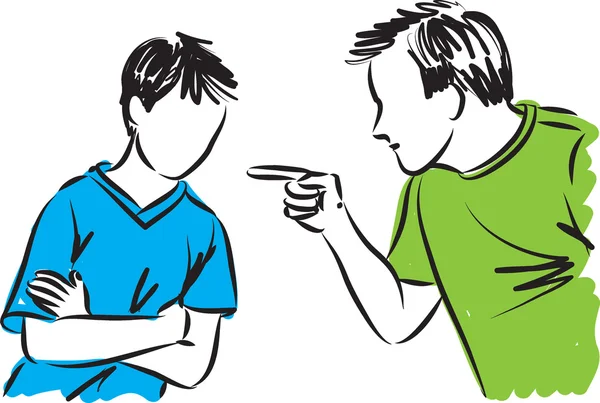 Otec a syn ilustrace disciplínách rodičů — Stockový vektor