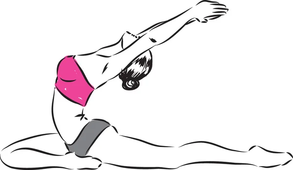 Απεικόνιση γυναίκας γυμναστήριο 6 — Διανυσματικό Αρχείο