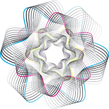 Dalga illüstrasyon çiçek doku beyaz arka renkler