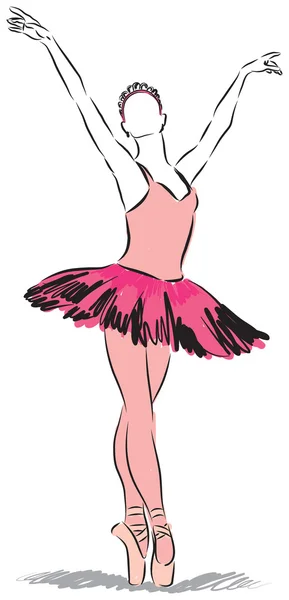 woman Ballet dancer illustration