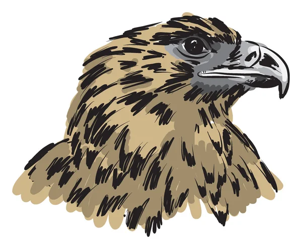 Aigle illustration brosse style — Image vectorielle