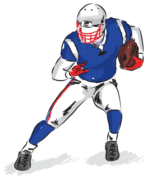 FOOTBALL PLAYER homme ILLUSTRATION — Image vectorielle