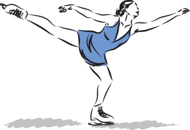  buz pateni D illüstrasyon