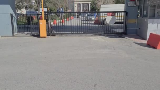 Salonicco Grecia Ippokrateio Ospedale Generale Ingresso Stradale Con Cartello Vista — Video Stock
