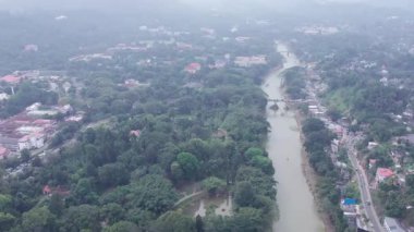 Peradeniya Kraliyet Botanik Parkı Kandy Sri Lanka Drone. Yüksek kalite 4k görüntü
