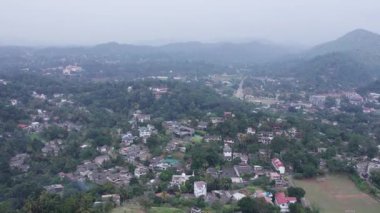 Peradeniya Kraliyet Botanik Parkı Kandy Sri Lanka Drone. Yüksek kalite 4k görüntü