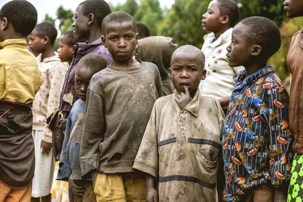 As crianças africanas . — Fotografia de Stock