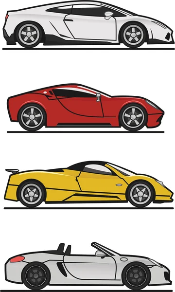 Carreras de coches deportivos — Vector de stock