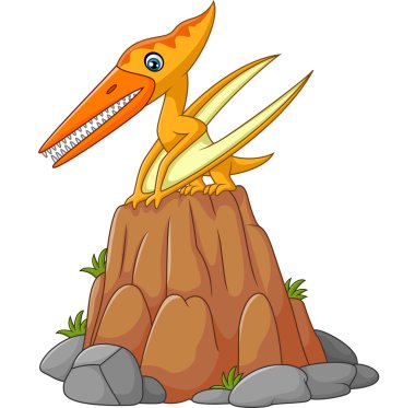 Karikatür komik pterodactyl
